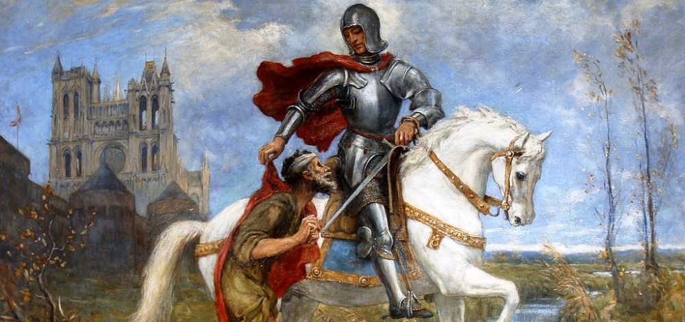 Svatý Martin je tady, ale kde má
bílého koně? Jenom na obrázku