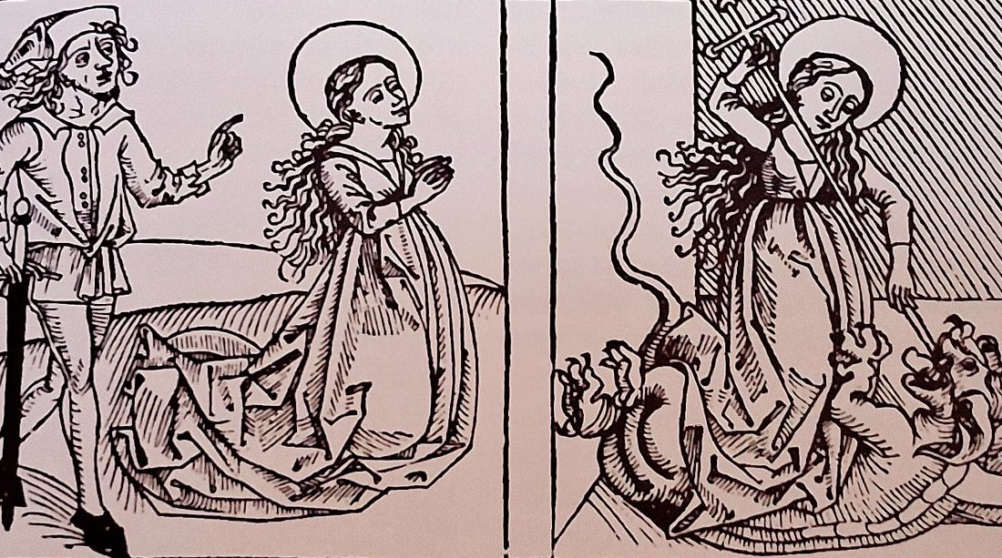 Svatá Markyta hodila srp do žita