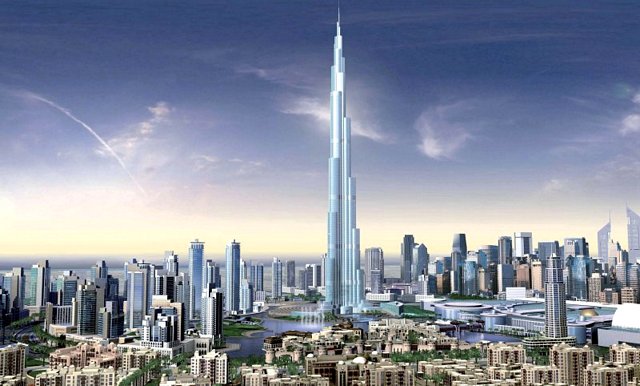 Burdž Chalífa je 14krát
vyšší než pražský Petřín