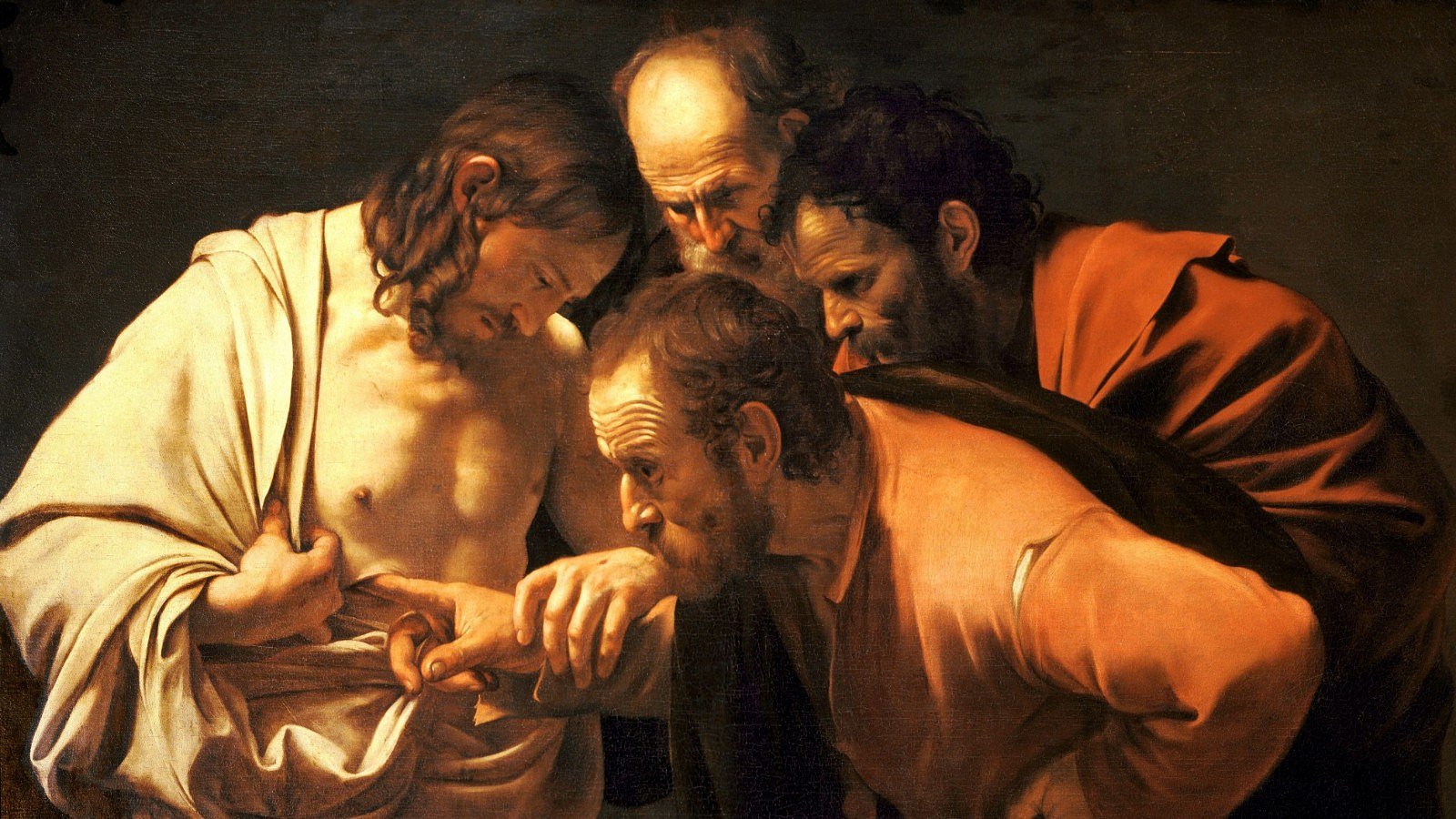 Nevěřící Tomáš (Caravaggio 1601-1602)