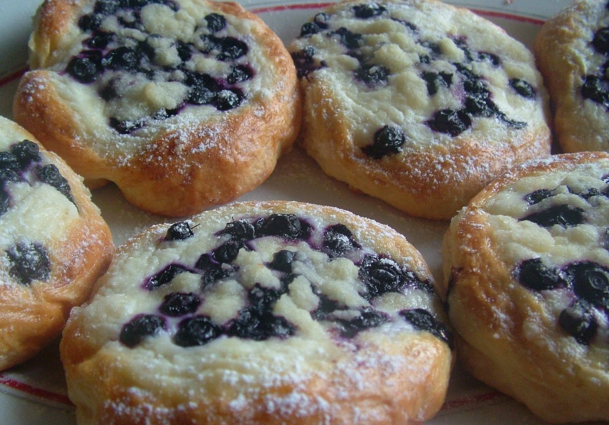 Letní dobrota: koláče s tvarohem a borůvkami