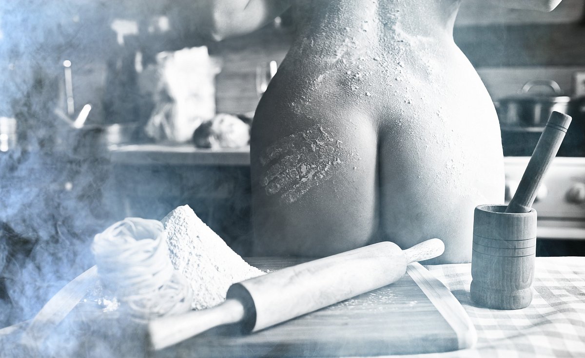 Jak uspokojit ženu. V kuchyni