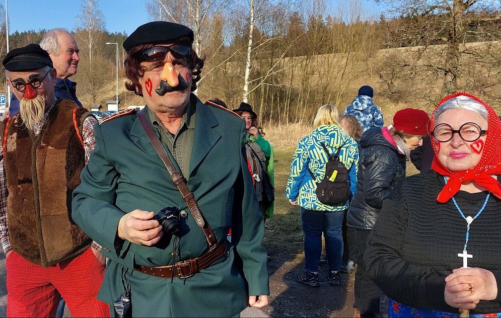 FOTO DNE 31.1.: Marie Bartošová - Machovská Lhota, masopust