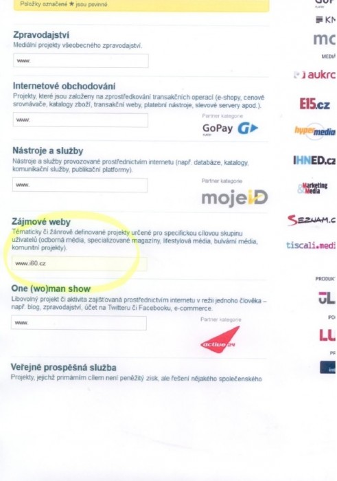 Hlasujte pro magazín i60
v soutěži Křišťálová lupa!