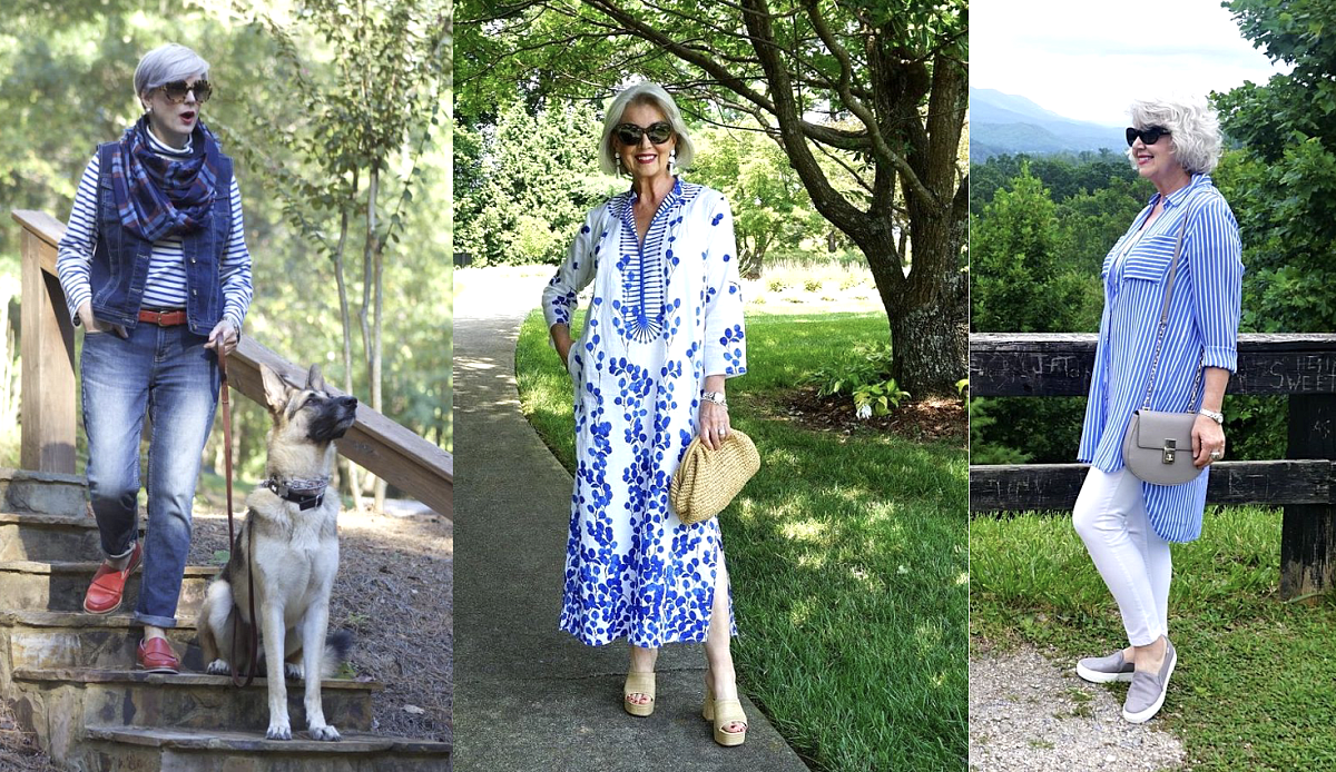 Modrobílá krása. K létu patří, sluší a navíc ubírá roky