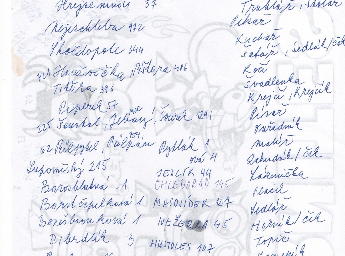 Hrátky s češtinou - příjmení