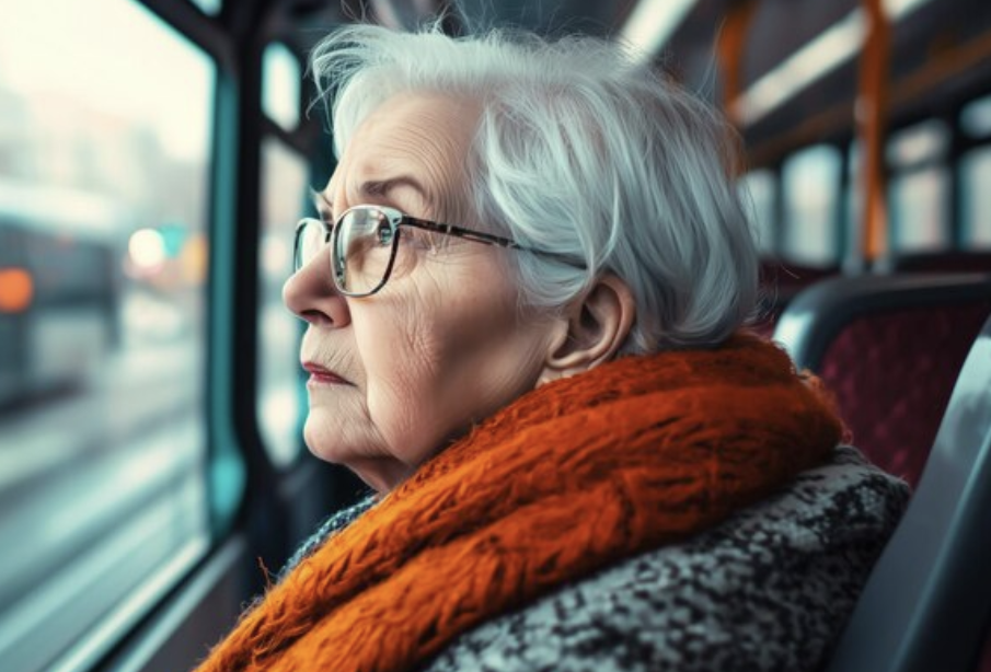 Příběh seniorky v autobuse městské hromadné dopravy