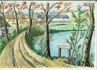 Oborský rybník v roce 1930