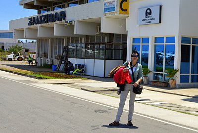 přílet na Zanzibar
