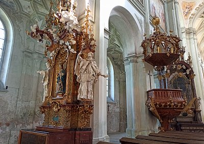 Výzdoba v klášteře