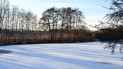 U zamrzlého rybníka