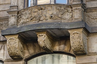 12  Bývalá budova Zemské banky Království českého.