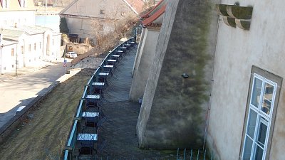 Zámecký ochoz čekající na návštěvníky