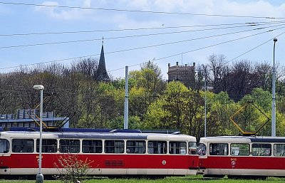 Historické objekty od tramvajové točny