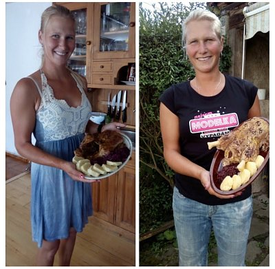 Ta vlevo je opravdová, vpravo je to dort