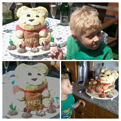 Medvídek Pú k pátým narozeninám vnuka