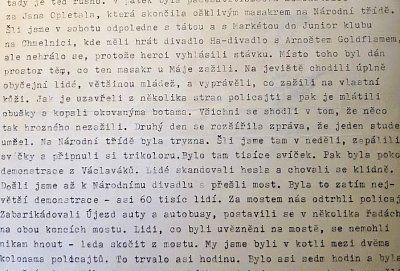 Dopis synovi. Listopad 1989