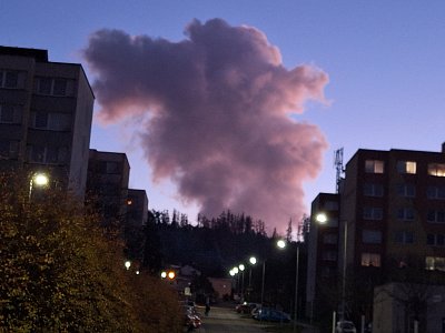 Nezvyklý západ slunce*