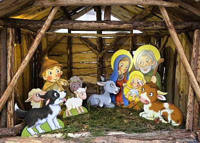 Jesličky u Betlémské kaple *