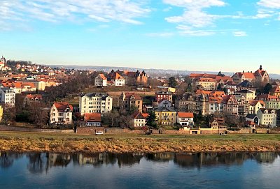 Zimní Míšeň a hvězdy