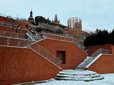 Jižní terasy v zimním hávu*