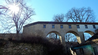 Zastřešená zámecká chodba