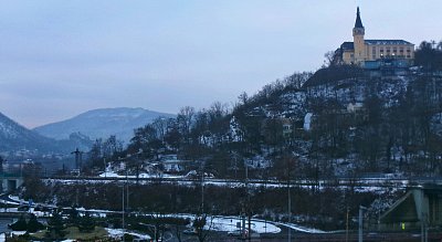 Podvečer s Větruší a hradem*