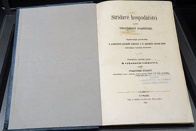 25 František Horský: Střídavé hospodářství a jeho všeobecné rozšíření. Praha, 1861.