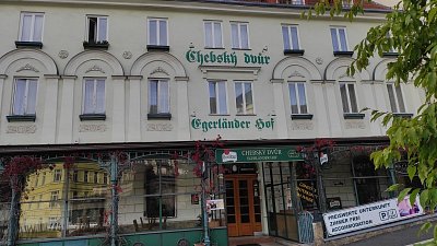 Dům Chebský dvůr býval také hrázděný