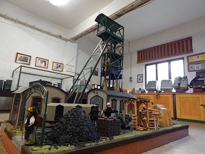 Model těžní věže