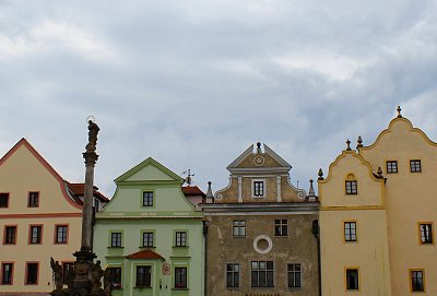 Štíty domů v Českém Krumlově