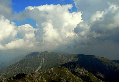 Bulharské mraky v pohoří Stará planina