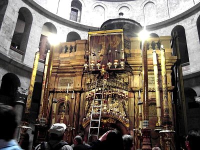 Jeruzalém. Chrám Svatého Hrobu. Aedicula *