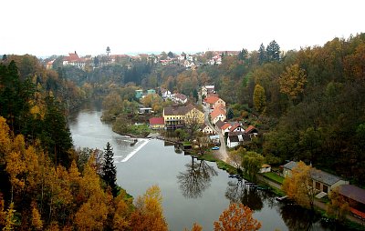 Příjemné město Bechyně z nadhledu