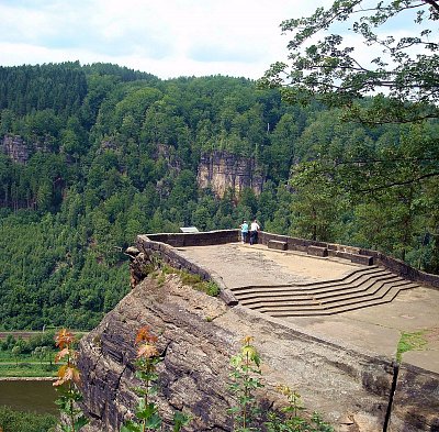 Vyhlídka Belveder u obce Labské stráně