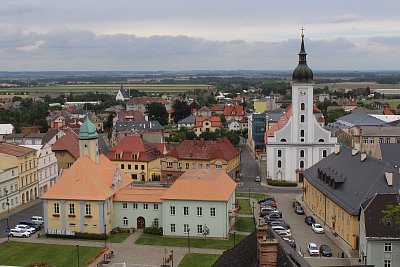 Pohled na město ze zámku
