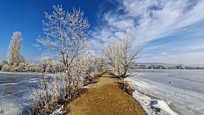 Zima v Piešťanoch (pri Sĺňave)