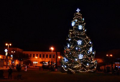 Vánoční strom na našem náměstí.
