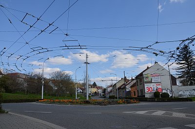 Kruhový objezd v Brně