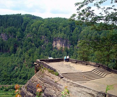 Vyhlídka Belvedér - Labská stráň, České Švýcarsko *