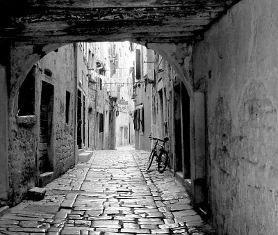 Ulička v istrijské Rovinji