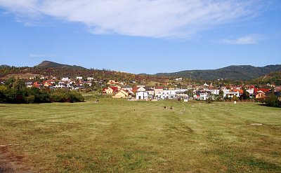 Vilové předměstí Litoměřic na podzim