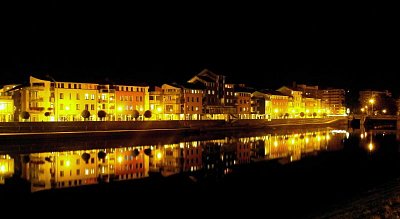 Písecký Titanic v noci *