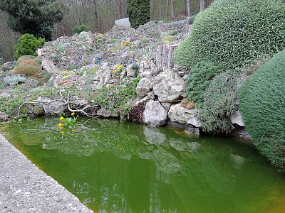 I jezírko bylo u skalky v Radotíně