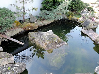 Jaro v japonské zahradě v Olešku