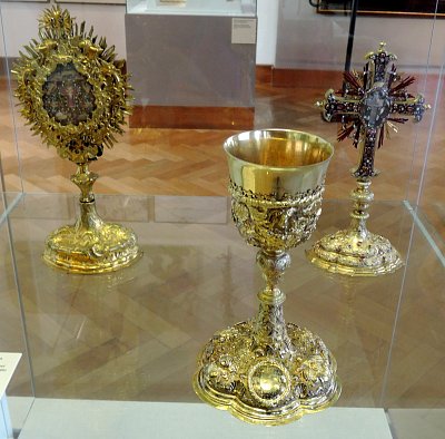 Monstrance v Muzeu hl. města Prahy *