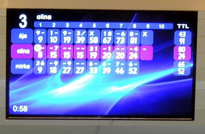 Bowling-5.2.2019 - Ája má 2 desítky v jednom kole !!