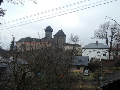 Hrad Sovinec v listopadu