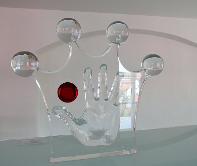 Otisk ruky Bolka Polívky - Muzeum Litoměřice