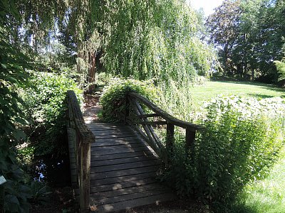 Údolíčko a můstek v Dendrol. zahradě